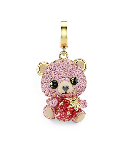 Swarovski Idyllia bear-motif pendant Gold 5738357