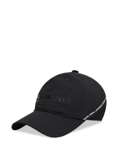 Karl Lagerfeld Jeans logo-embossed baseball cap Black A2M33028999