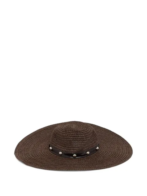 LIU JO studded wide-brim hat Brown VA6209T9437