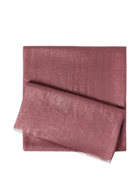 Brunello Cucinelli cashmere and silk scarf Pink MSCDAR097C9788