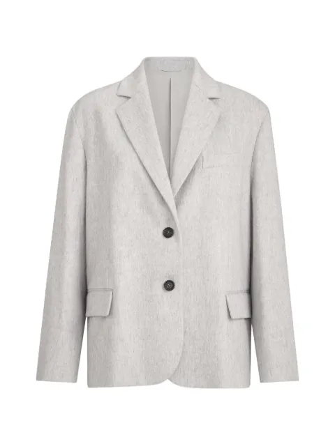 Brunello Cucinelli wool flannel blazer with Monili Grey MG5497204C502