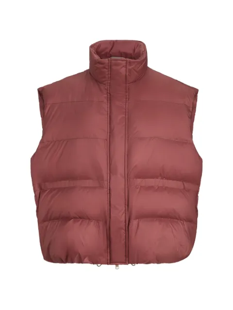 Brunello Cucinelli water-resistant matte-nylon down jacket with Monili Red MD5987612C9096