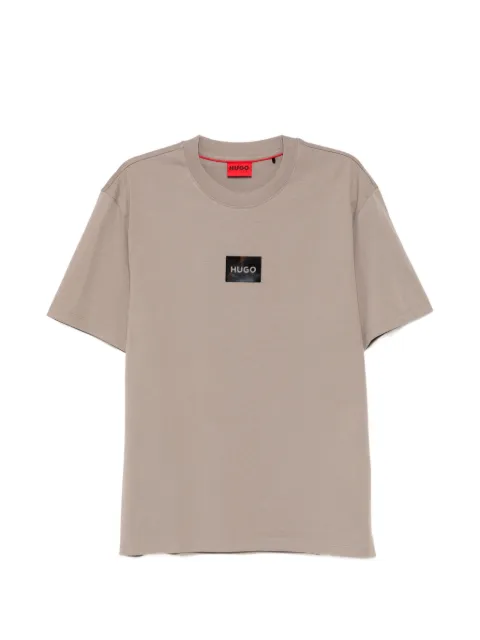 HUGO logo-patch T-shirt Neutrals 50557445