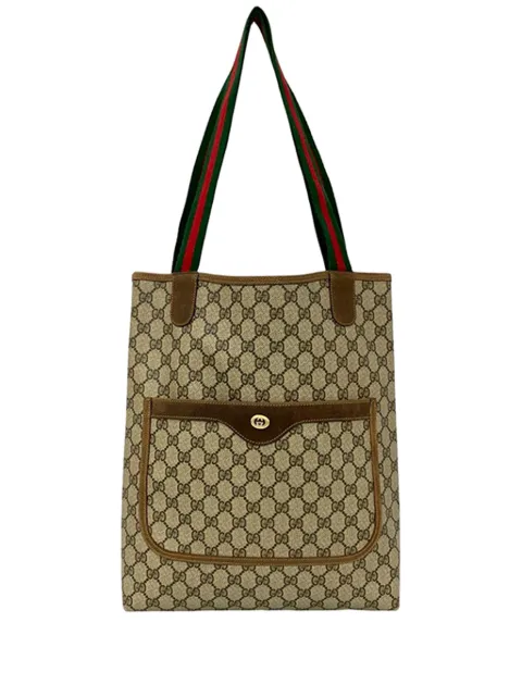 Gucci Pre-Owned 20th Century GG Supreme Web tote bag Neutrals ST3J2ANT94TR5DES