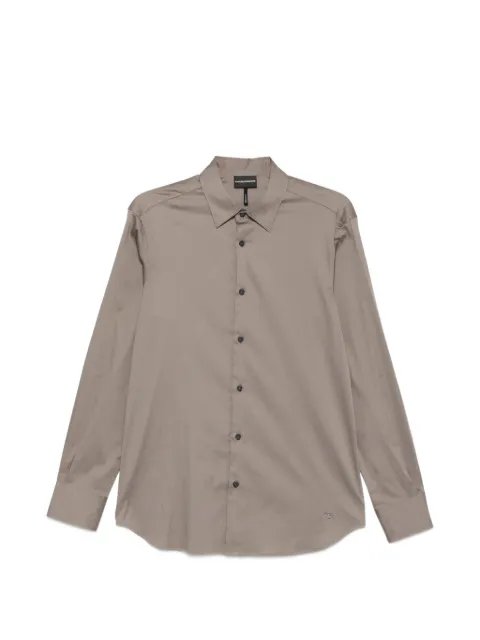 Emporio Armani long-sleeve button-down shirt Neutrals EM005123AF23800