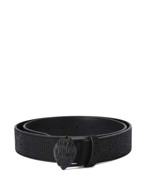 Kurt Geiger London eagle-head crystal-embellished belt Black 5412200609