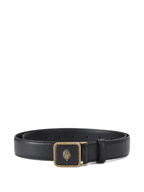 Kurt Geiger London Pimlico 30 eagle-head plaque belt Black 5633100109