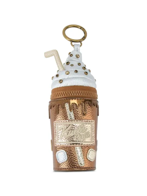Kurt Geiger London embellished coffee cup keyring Brown 5574939979