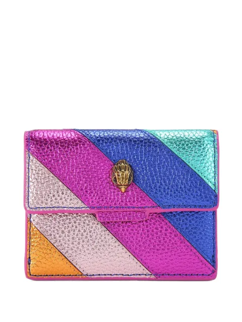 Kurt Geiger London Kensington metallic striped wallet Pink 5606369109