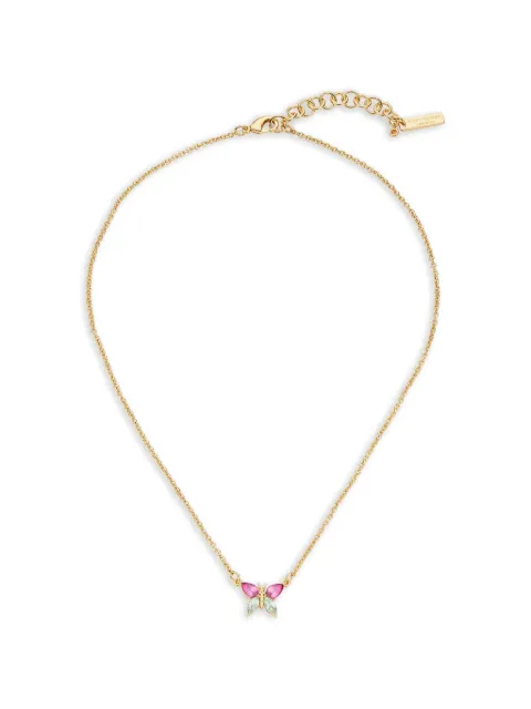Kurt Geiger London butterfly-pendant crystal-embellished necklace Gold 5623690429