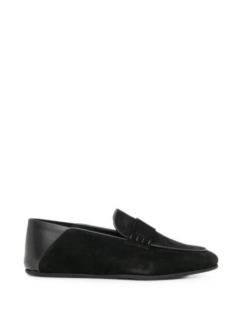 Bally suede penny loafers Black MSF0MLSU205