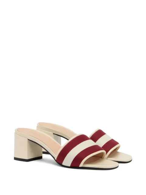 Bally signature-stripe block-heel sandals Neutrals WS550UTE002