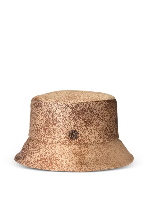 Maison Michel Axel splatter-print bucket hat Neutrals 2290085001