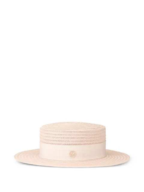 Maison Michel Kiki ribbon-embellished hat Neutrals 1041172002