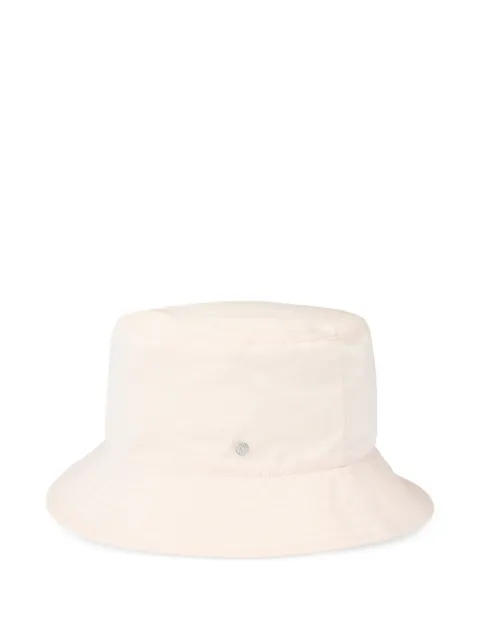 Maison Michel Jason logo-detail bucket hat Neutrals 2072068002