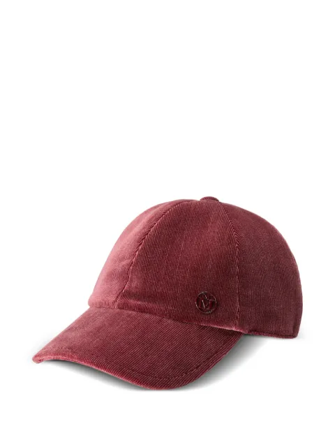 Maison Michel Tiger logo-detail baseball cap Red 2215085001