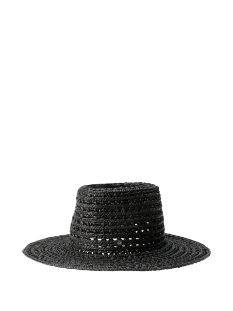 Maison Michel Charles woven hat Black 1020127001