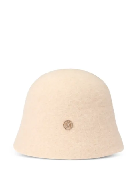 Maison Michel Pablo logo-detail hat Neutrals 2658002001