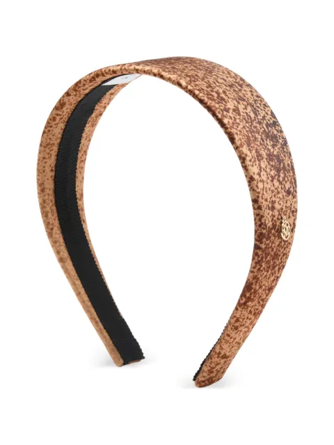 Maison Michel Miwa leopard-print headband Neutrals 2111028001
