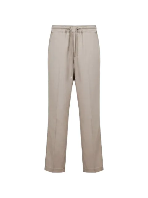 Rick Owens drawstring-waist tapered trousers Neutrals RP01F6325WG