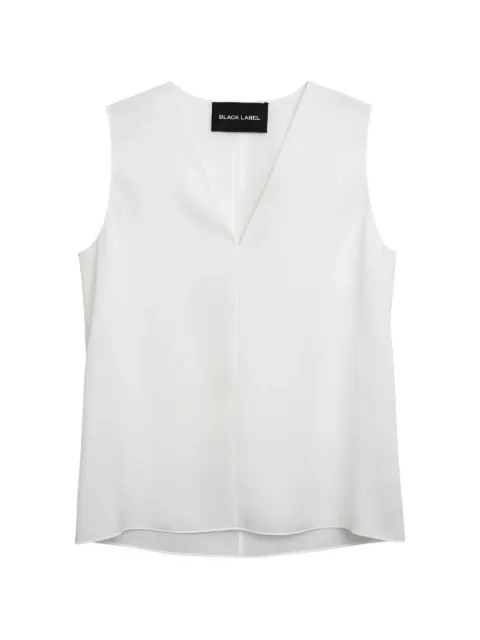 Black Label relaxed fit sleeveless top White 13694331