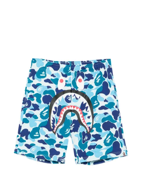 A BATHING APE® Shark ABC Camo shorts Blue 001SPM301004MBLUE