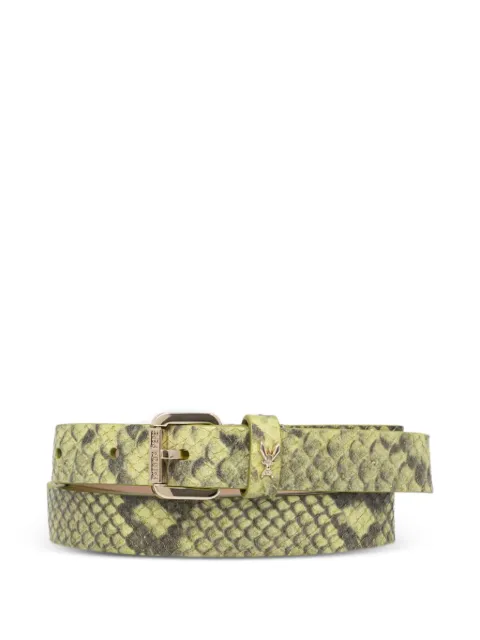 Patrizia Pepe snakeskin-effect buckle-fastening belt Green 2W0047L032