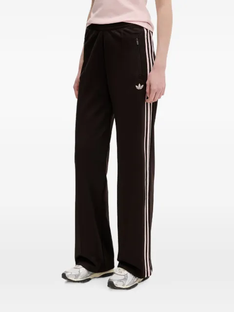 adidas logo-embroidered side-stripe track pants Brown KD3749