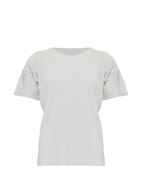 Homme Plissé Issey Miyake pleated T-shirt Grey HP67JK520