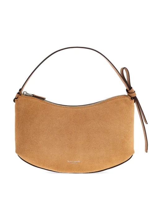 Kate Spade Loop suede knotted-strap shoulder bag Orange KM484
