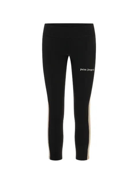 Palm Angels logo-print side-stripe trousers Black PWVG022S26FAB001