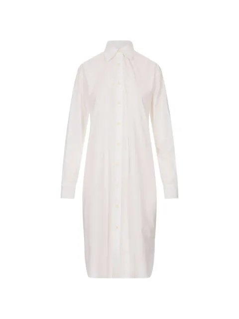 Jil Sander cotton poplin shirt dress with multi-layered collar White J03CT0636J45342