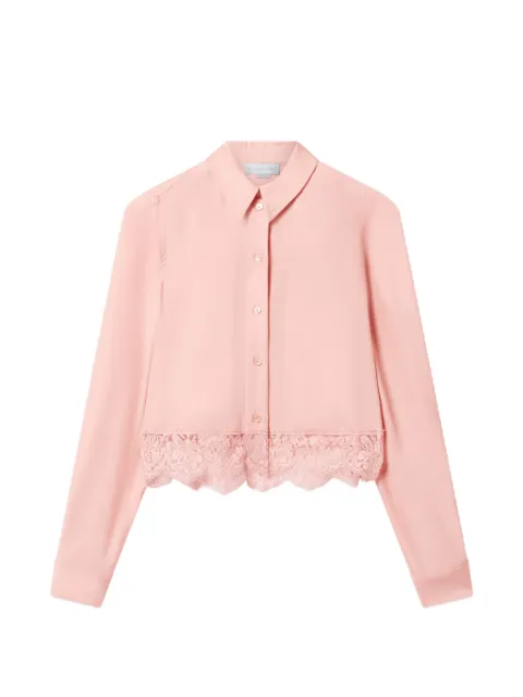 Stella McCartney lace-trimmed shirt Pink 6202053IU223