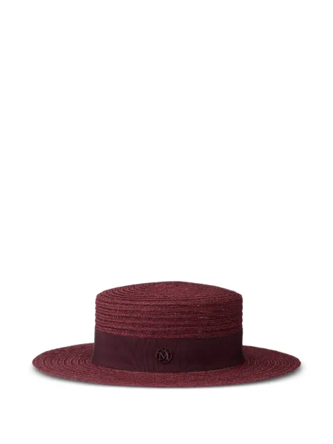 Maison Michel Kiki woven hat Red 1041172001