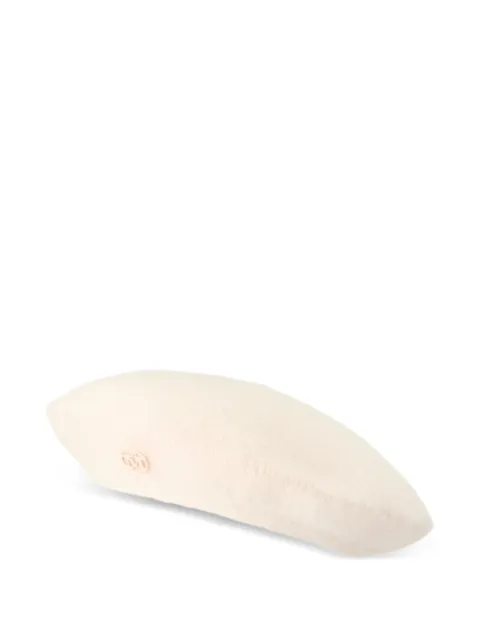 Maison Michel Irma logo-embellished beret Neutrals 2641002001