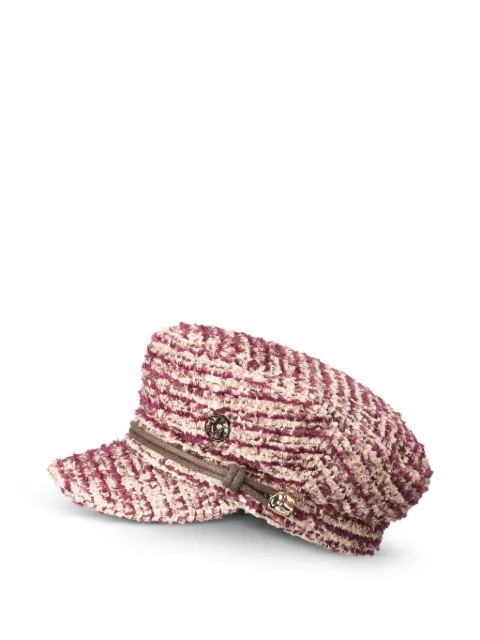 Maison Michel New Abby tweed baker boy hat Purple 2213102001