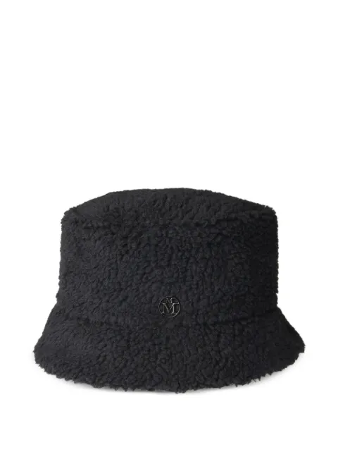 Maison Michel Axel shearling-effect bucket hat Black 2290086001