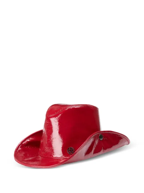 Maison Michel Enrico patent hat Red 2192012001