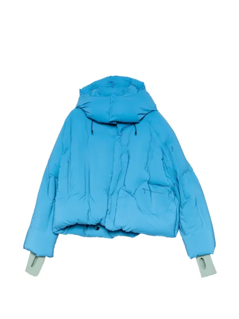 DINGYUN ZHANG padded hooded jacket Blue DZ23111001RB