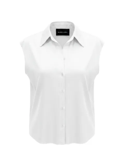 Black Label sleeveless shirt White 44282094