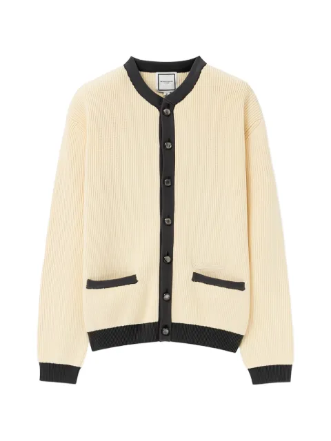 Wooyoungmi ribbed-knit buttoned cardigan Neutrals W261KN04505Y