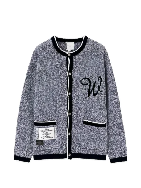 Wooyoungmi logo-embroidered buttoned cardigan Blue W261KN06508N