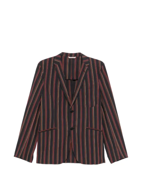 Romeo Gigli Pre-Owned 1990s striped single-breasted jacket Black RG380BGC