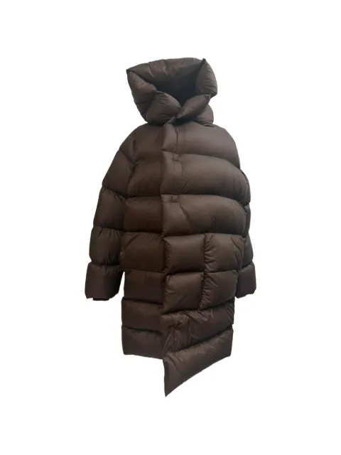 Rick Owens Vintage quilted asymmetric coat Brown RFCPUGBCL737468W