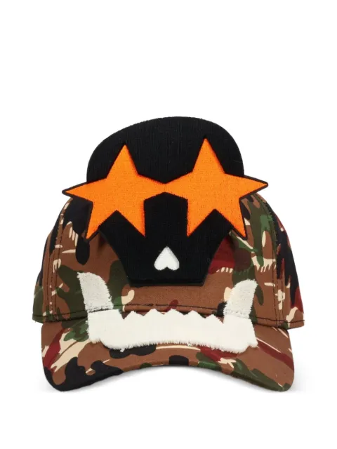Walter Van Beirendonck camouflage-pattern baseball cap Brown 9003