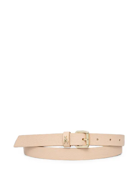 Patrizia Pepe Fly-plaque pebbled-calf leather belt Neutrals 8W0047L001