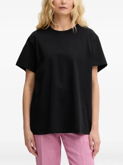TWINSET logo-embroidered T-shirt Black 261TT2450