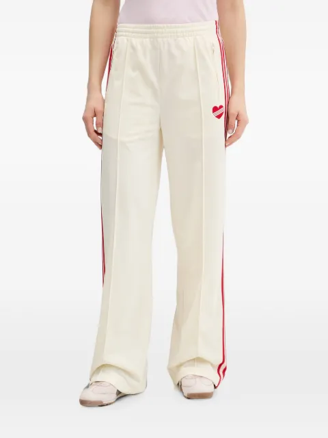 adidas Firebird heart-embroidered side-stripe track pants Neutrals KQ8056