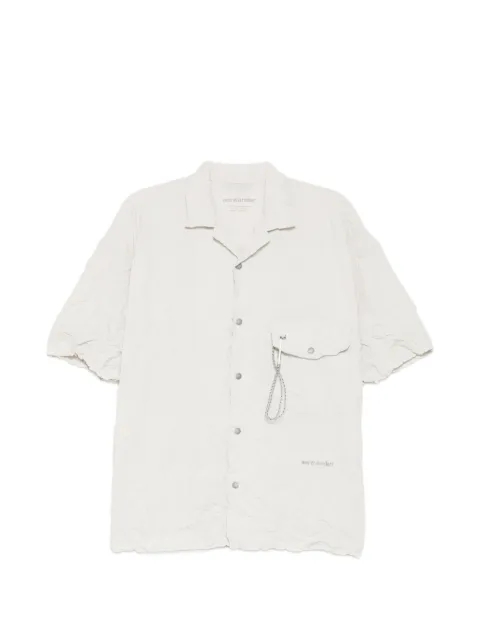 and Wander washer pleated short-sleeve shirt Neutrals 5746183052