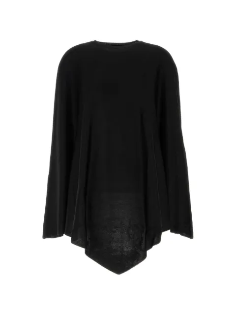 Balenciaga asymmetric knitted cape Black 870179T5346